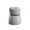 SAIGE POUF LIGHT GREY