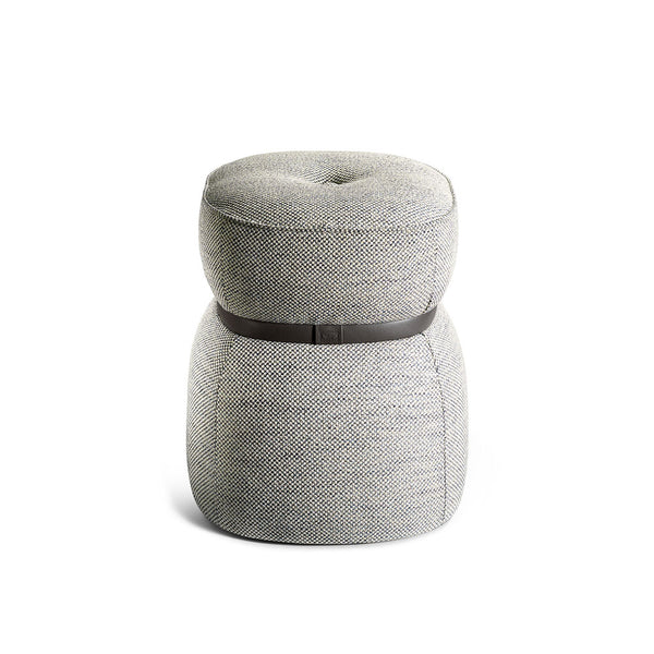 SAIGE POUF LIGHT GREY