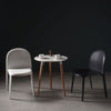 SLETT Dining Chair White Black Pair