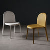 SLETT Dining Chair White Yellow Pair