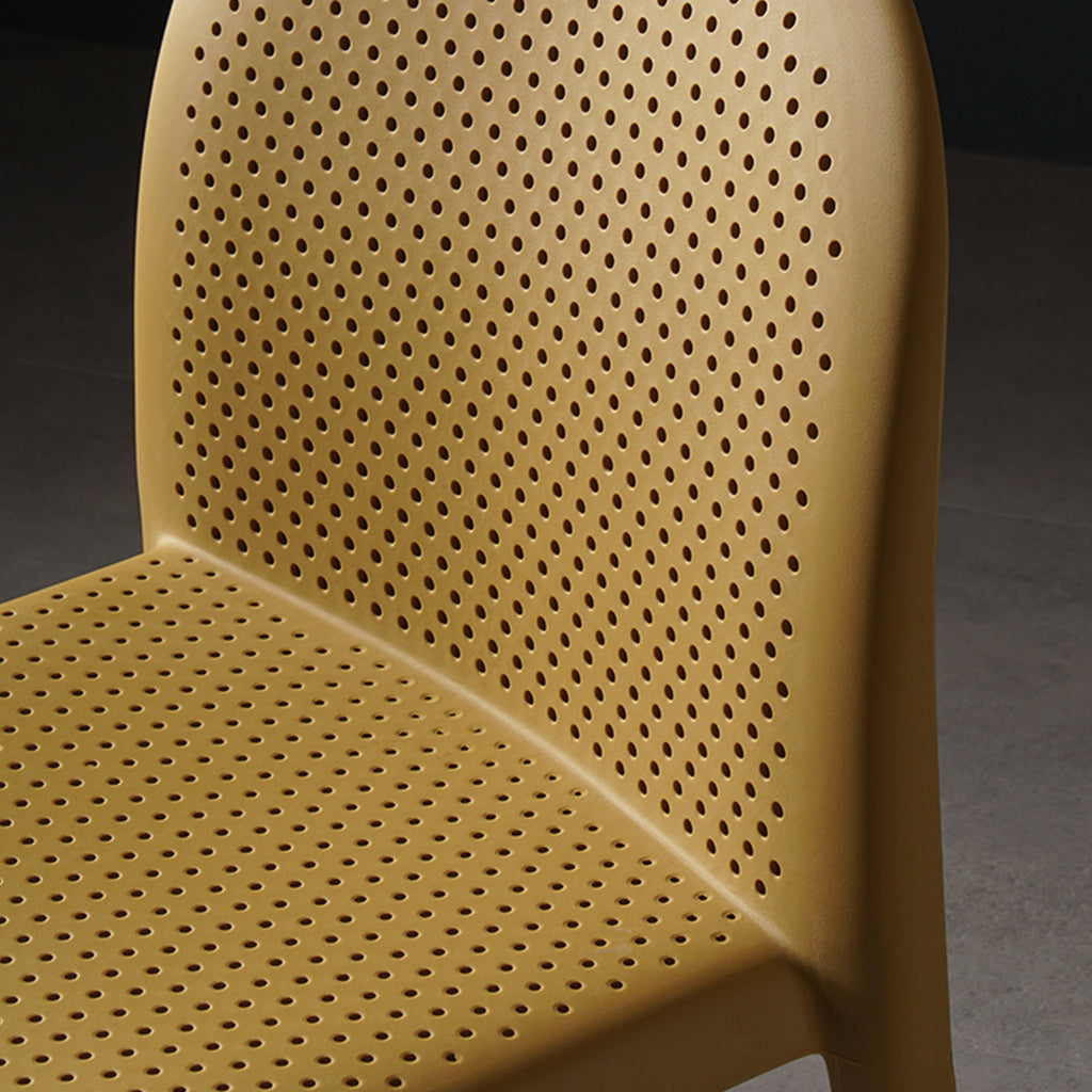 SLETT Dining Chair Yellow Closeup