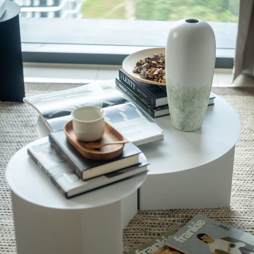 SLIT Coffee Table White Set
