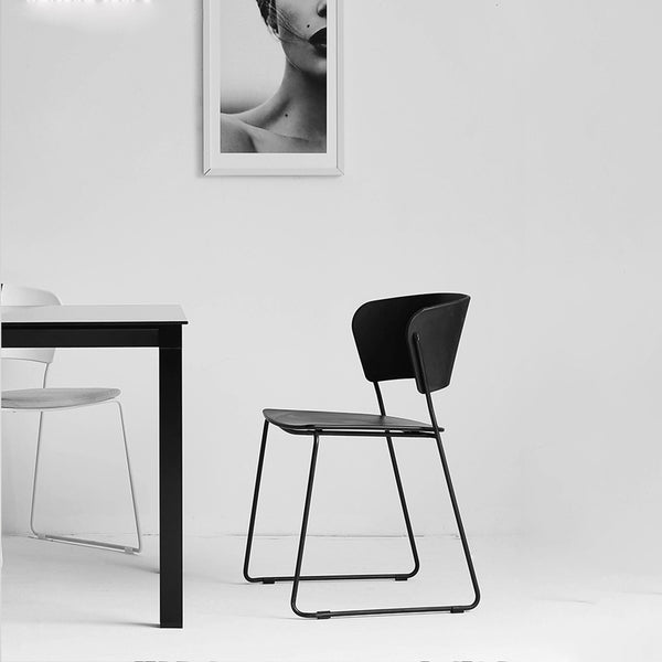 STAFLA Dining Chair Black White