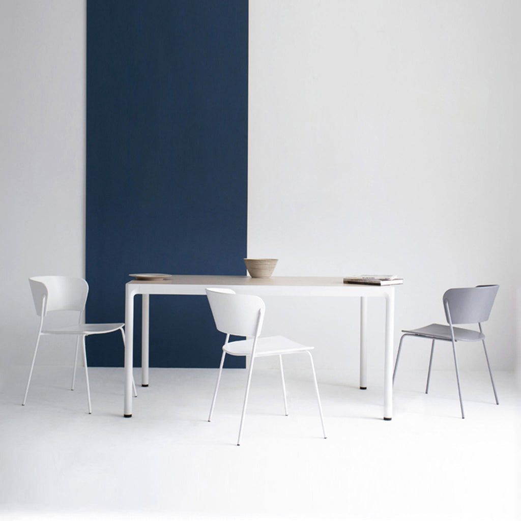 STAFLA Dining Chair White Grey Set
