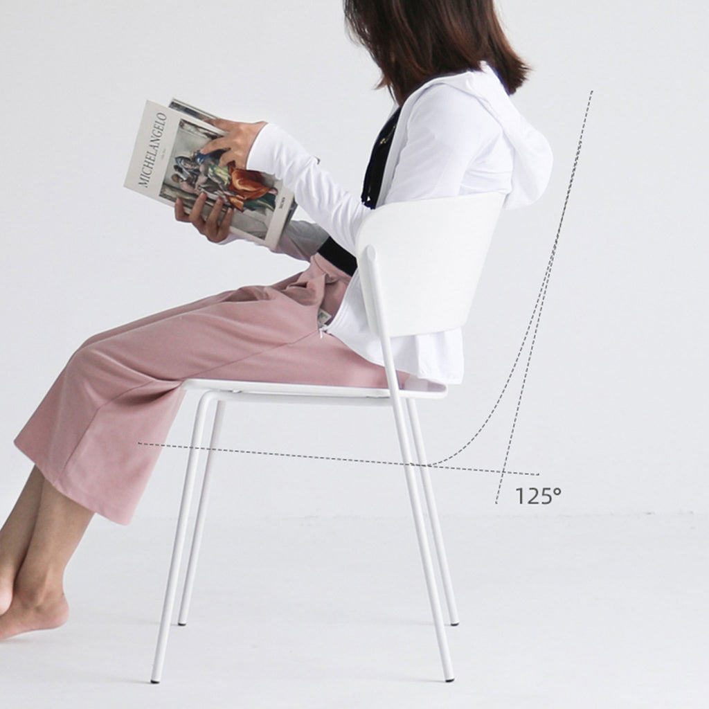 STAFLA Dining Chair White Side Model