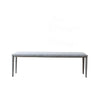 STULLY BENCH FABRIC GREY FRONT