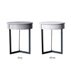 Sign Lema Bedside Table Nightstand Grey and White
