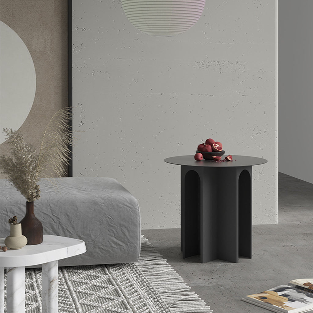 TUDOR SIDE TABLE BLACK LIFESTYLE