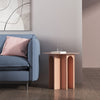 TUDOR SIDE TABLE PINK LIFESTYLE