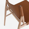 Brown Bridle Leather Wooden Dining Chair